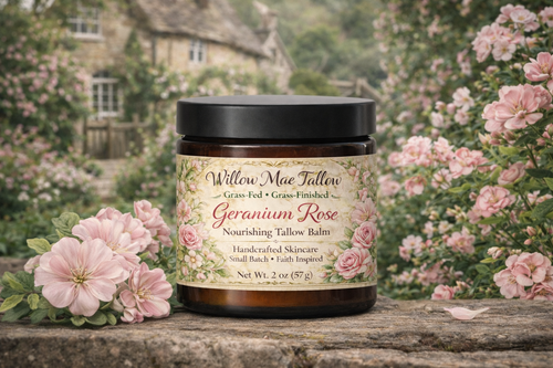 Geranium Rose Botanical Tallow Balm